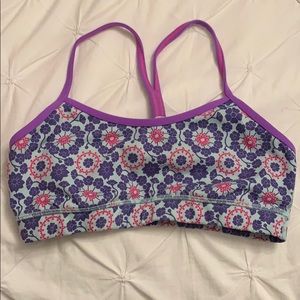 Lululemon flowers sport bra